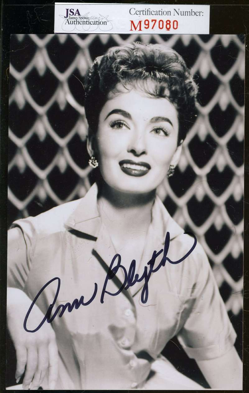 Ann Blyth Signed Jsa Certified Photo Authenticated Autograph