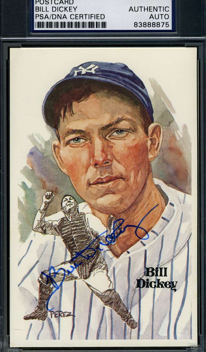 BILL DICKEY SIGNED PSA/DNA PEREZ STEELE AUTHENTIC AUTOGRAPH