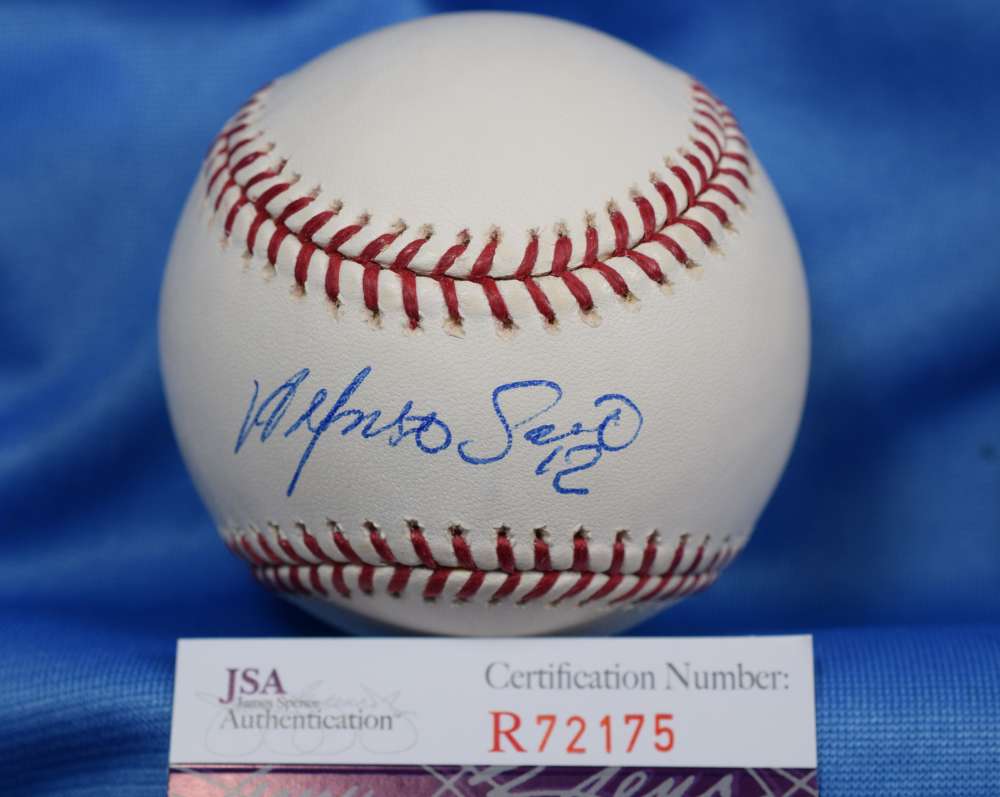 Alfonso Soriano Jsa Coa Hand Signed Major League Autograph Baseball