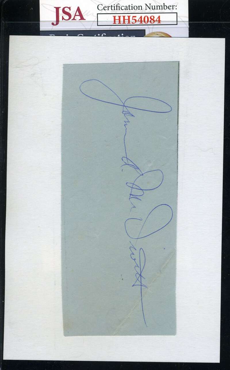 James McDivitt JSA Coa Hand Signed Album Page Autograph