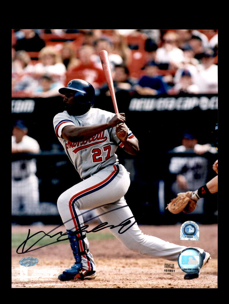 Vladimir Guerrero MLB Mounted Memories Signed 8x10 Photo Expos Autograph