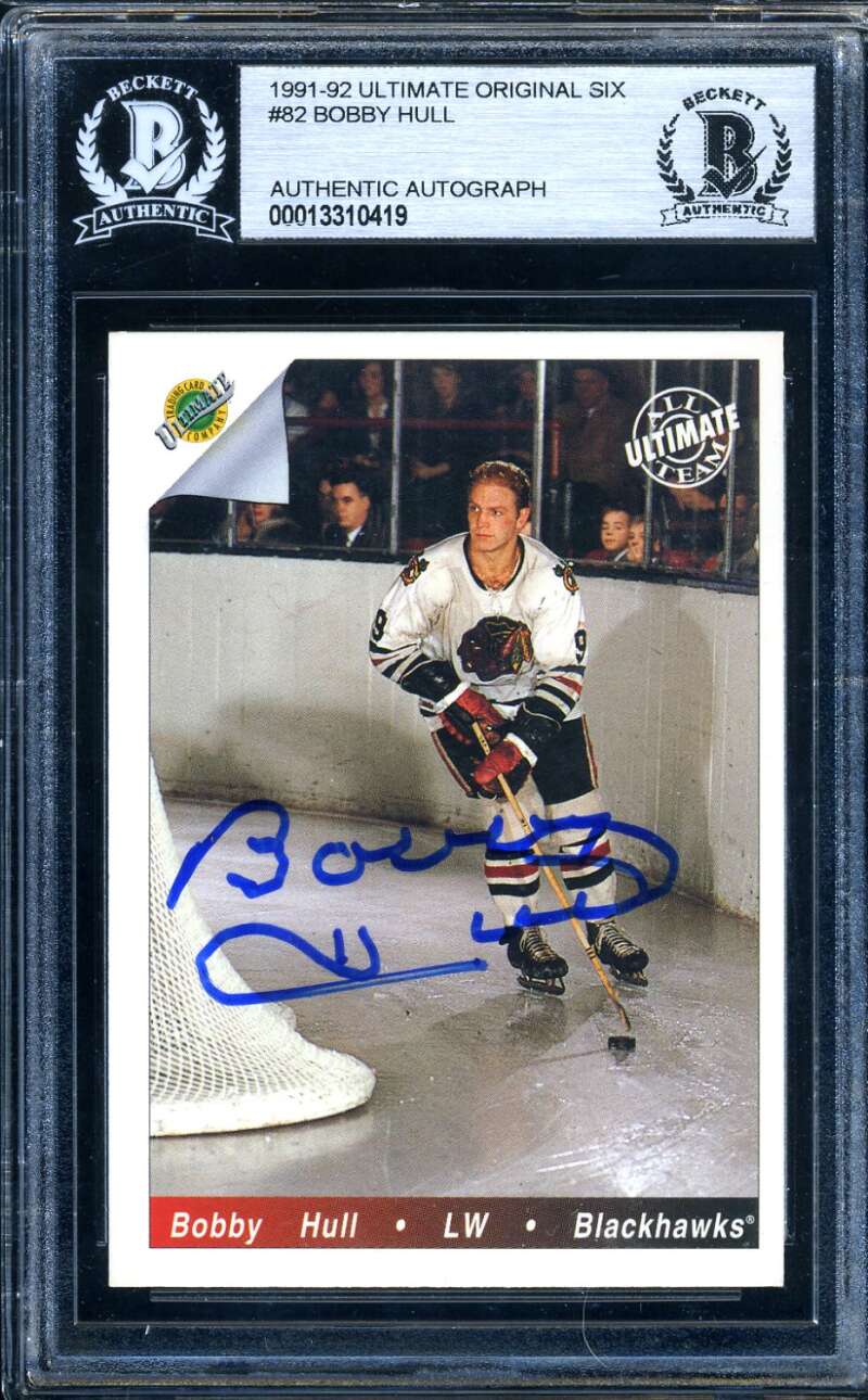 Bobby Hull BAS Beckett Signed 1992 Ultimate Autograph