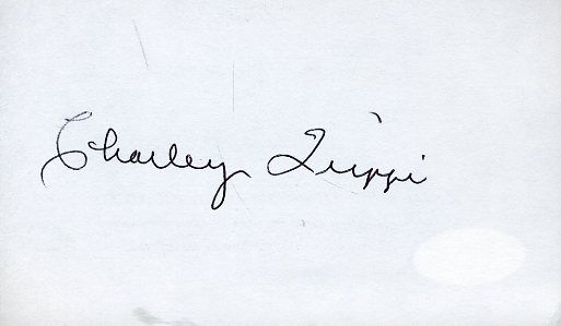 Charley Trippi Signed Jsa Cert Sticker 3x5 Index Card Authentic Autograph